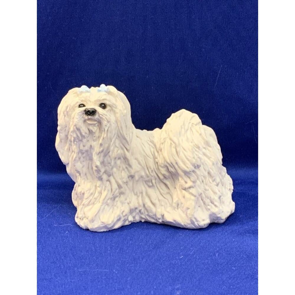 United Design White Lhasa Apso Dog Figurine